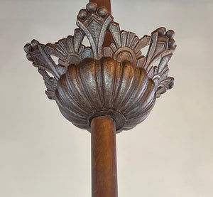 Late 1870s Renaissance Revival Antique Three Light Converted Gasolier Attributed to Cornelius and Sons of Philadelphia