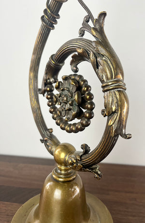 Incredible late 1880s Aesthetic Movement Converted Gas Newel Post Light with Stunning Deep Acid Etched Opalescent Shade
