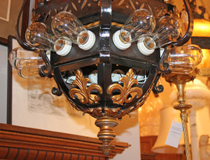 Outstanding Antique Circa 1910-20s Era Commercial Beaux Arts Lantern