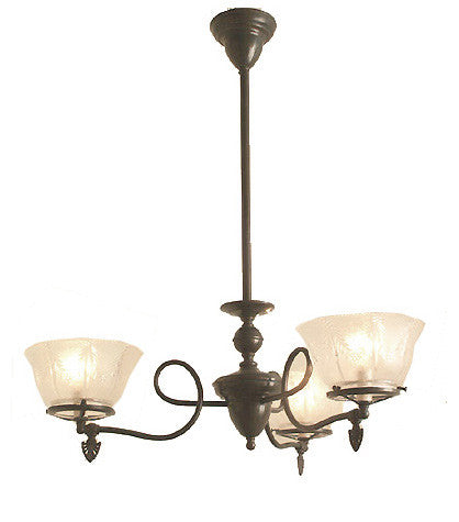 Winchester Chandelier - 3 Light Gas Style