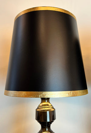 $750 PAIR - Stunning Pair of 1930s Asian Art Deco Table Lamps with Chased Scenic Motif