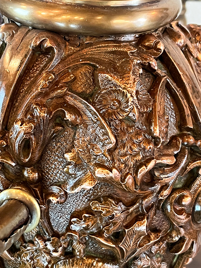Incredible Antique Late 1880s Aesthetic Movement Combination Gas