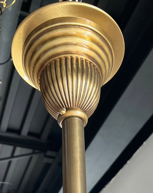 Antique Circa 1900 Early Electric Transitional Late Victorian Early Edwardian Three Light