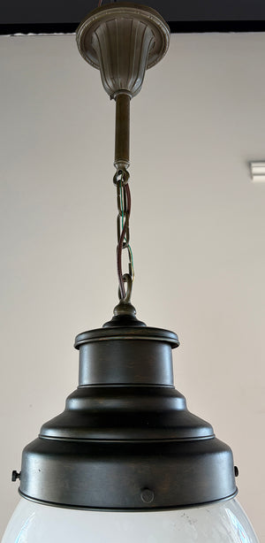 Antique Circa 1900 Exterior Opal Ball Pendant