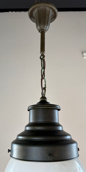 Antique Circa 1900 Exterior Opal Ball Pendant