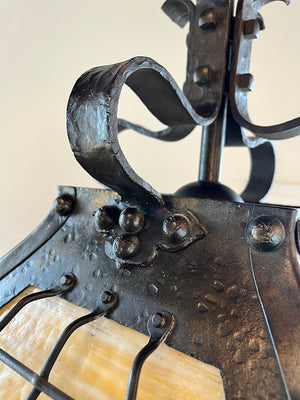 Incredible Circa 1900-05 26" wide Arts and Crafts Fixture Made by R. Williamson Lamp Company of Chicago