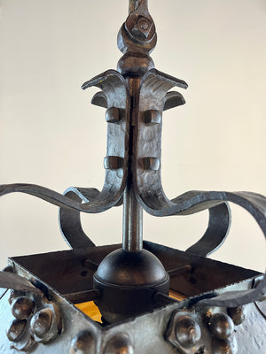 Incredible Circa 1900-05 26" wide Arts and Crafts Fixture Made by R. Williamson Lamp Company of Chicago
