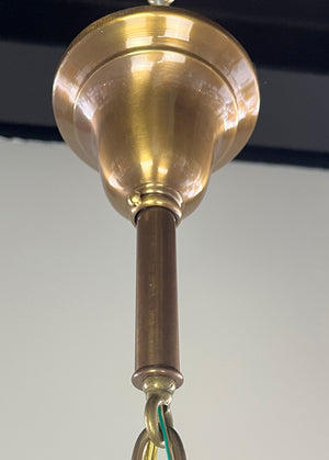 Antique Circa 1920 Edwardian Four Light Cast Arm Pan Light