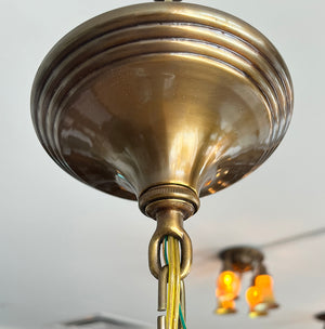 Antique Circa 1930 Art Deco Pressed Glass Dome