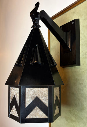 $1100 PAIR - Antique 1930s Art Deco - Arts and Crafts Exterior Wall Sconces