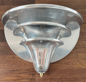 $1000 PAIR - Circa 1930 Machine Age Art Deco Wall Sconces