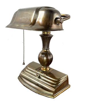 Anitque Circa 1930s Art Deco Desk Lamp with Original Finish