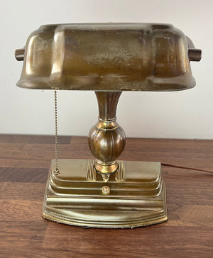 Anitque Circa 1930s Art Deco Desk Lamp with Original Finish