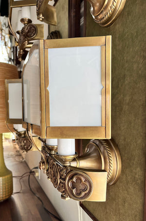 $1650 PAIR  -  Antique Circa 1925-30 Art Deco Wall Sconces
