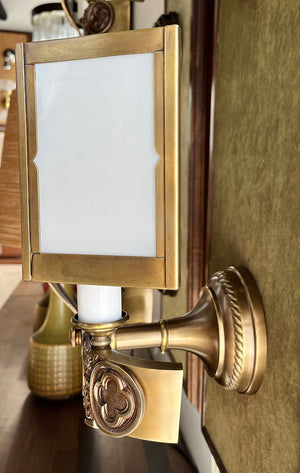 $1650 PAIR  -  Antique Circa 1925-30 Art Deco Wall Sconces