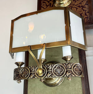 $1650 PAIR  -  Antique Circa 1925-30 Art Deco Wall Sconces