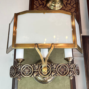 $1650 PAIR  -  Antique Circa 1925-30 Art Deco Wall Sconces