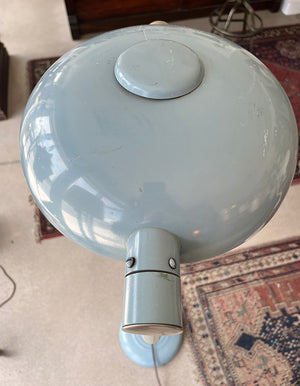 Vintage 1940s Signed Hill-Rom Medical Lamp - Blue Enamel