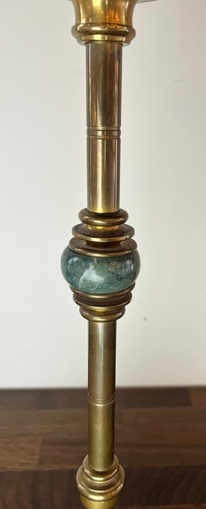 $1100 PAIR- Elegant Pair of Vintage Champan Neo Classical Claw Foot Table Lamps with Marble Bases