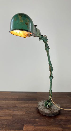 Antique Drafting Table / Machinists 1920s-30s Industrial Articulating Work Light