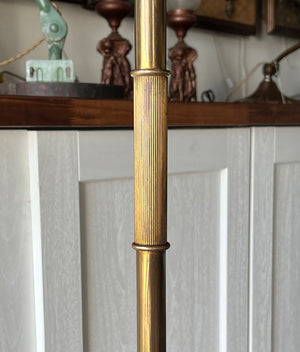 Vintage 1950 Maison Jansen Gilt on Bronze Lions Paws Empire Floor Lamp