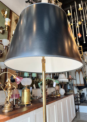 Vintage 1950 Maison Jansen Gilt on Bronze Lions Paws Empire Floor Lamp