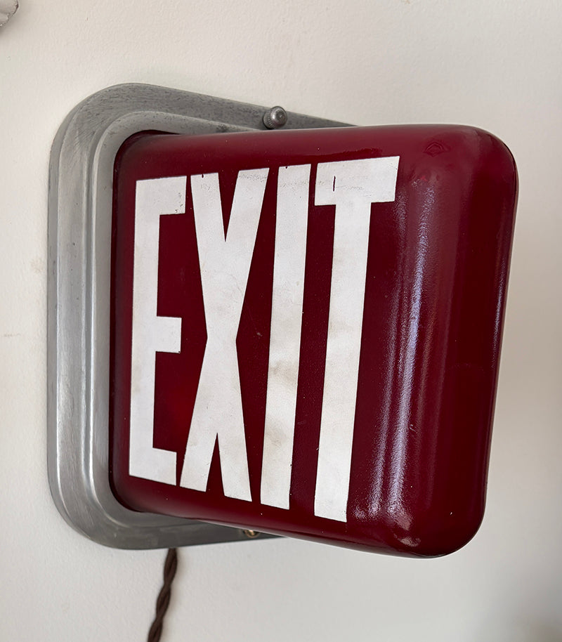 Vintage Wall Mounted EXIT light - 1 Only