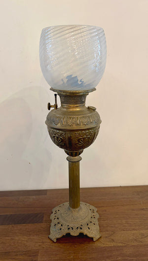 Antique 1800s Functioning Oil Lamp