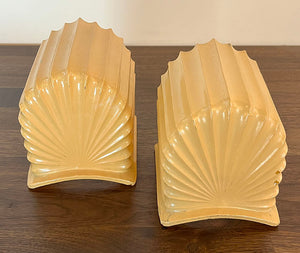 Antique Machine Age Art Deco Circa 1930 Five Light Markel Slip Shade Chandelier