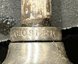 Incredible Antique Circa Late 1880 early 1890s Five Light Signed F.C. Osler Five Light  Converted Gas Chandelier with Original Etched Shades