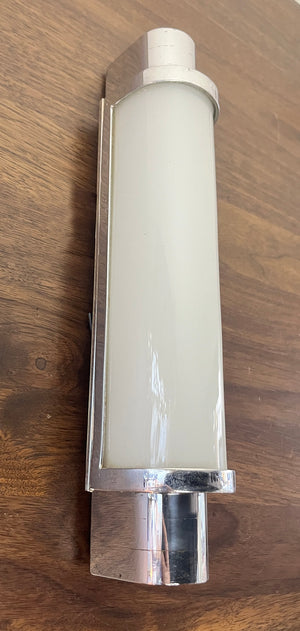 $800 PAIR - Rare pair of Circa 1930 European Machine Age Modern Art Deco Slim Line Wall Sconces