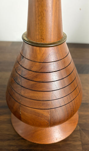 $950 PAIR- Circa 1960 Mid Century Table Lamps with Custom Linen Shades