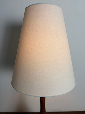 $950 PAIR- Circa 1960 Mid Century Table Lamps with Custom Linen Shades