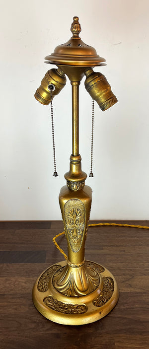 Anitque Circa 1920 Pittsburgh Reverse Painted Table Lamp