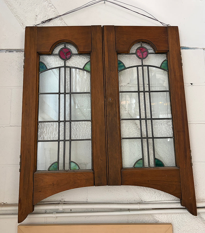Antique 1900 Stained Glass Window