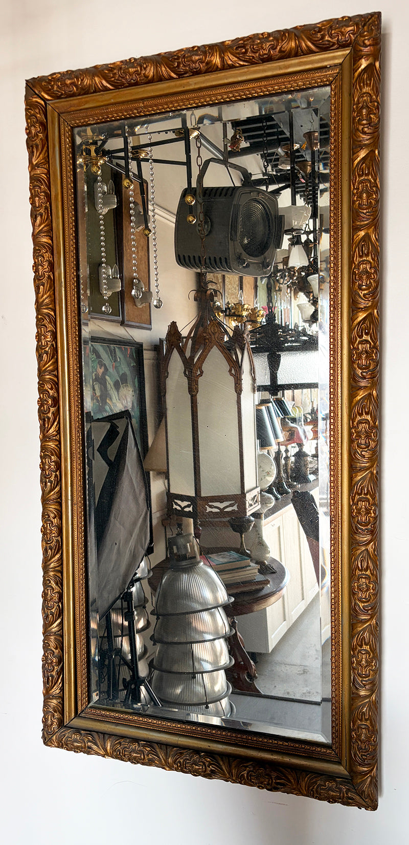 Antique 1900s Gold Mirror