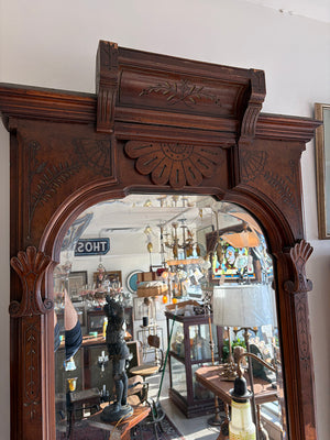 Antique 1880s-90s Tall Victorian Eastlake Mirror