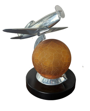 Vintage Sarsaparilla Designs Art Deco Airplane Lamp