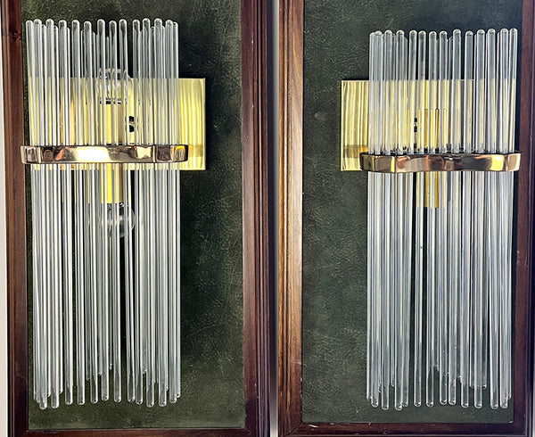 $1800 PAIR - Great Pair of Vintage 1970s Gaetano Sciolari Brass