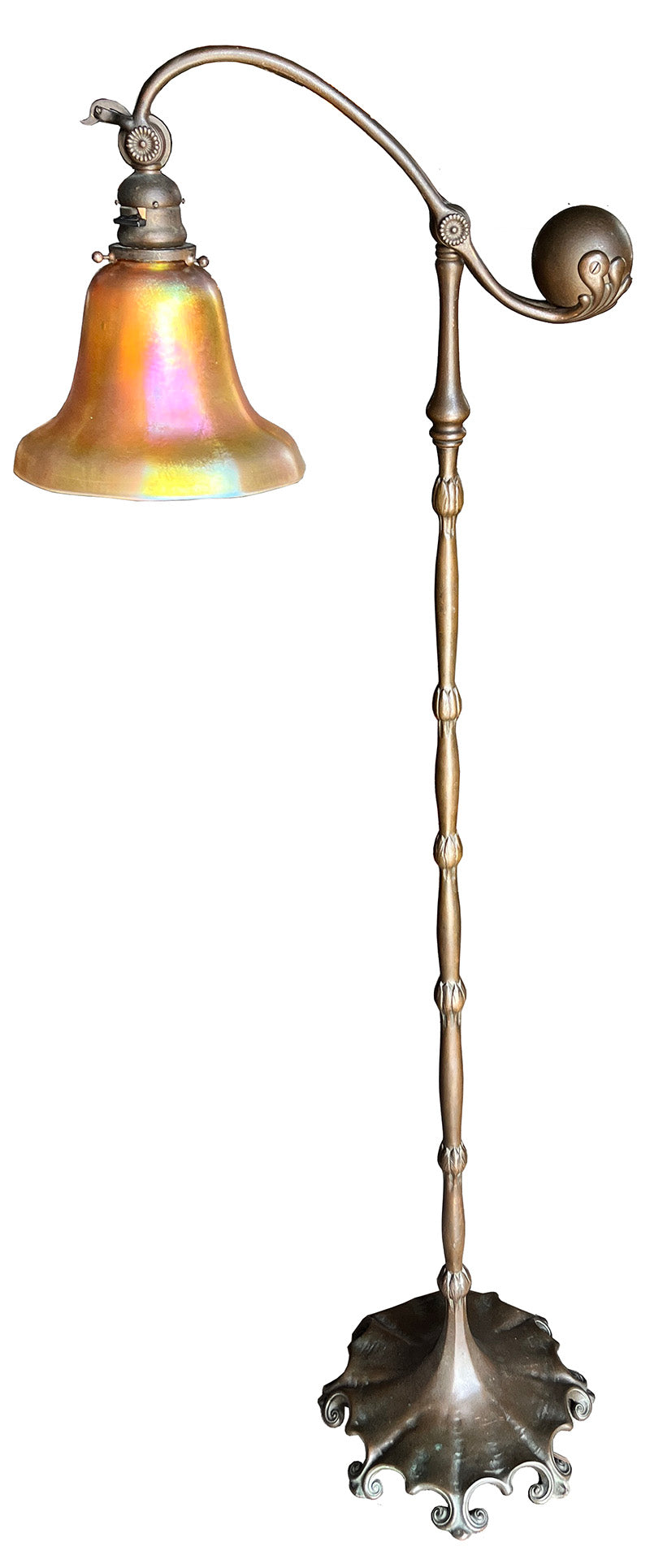 tiffany studios counter balance lamp
