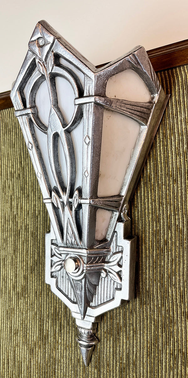 Zenith Reproduction Art Deco Wall Sconce Made in Canada Turn of the Century Lighting