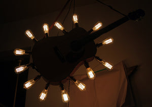 Custom Epiphone Acoustic Guitar Chandelier or Wall Mount Light