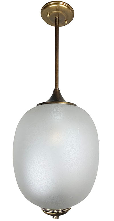 Italian Crackleglass Pendant Vintage 1960