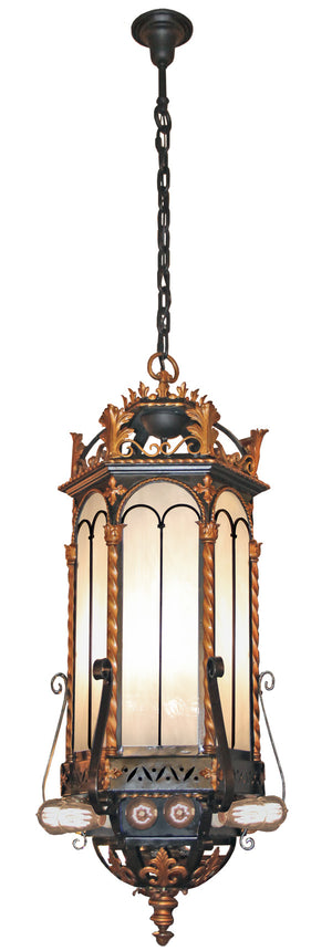 Beaux Arts Commercial Lantern Wrought Iron Antique Lighting