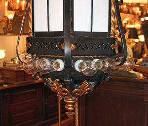Outstanding Antique Circa 1910-20s Era Commercial Beaux Arts Lantern