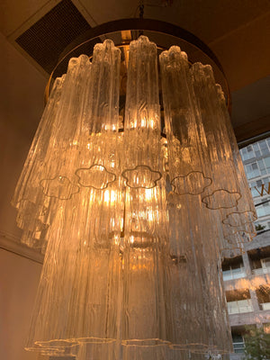 Grand Vintage 1960s Murano Tronchi Wedding Cake Chandelier