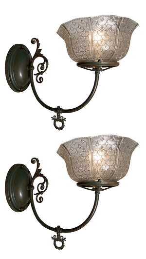 Victorian Gas Converted Wall Sconce