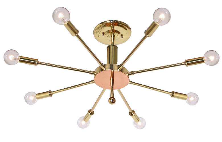 Starnet 8 Light Mid Century Starburst Fixture