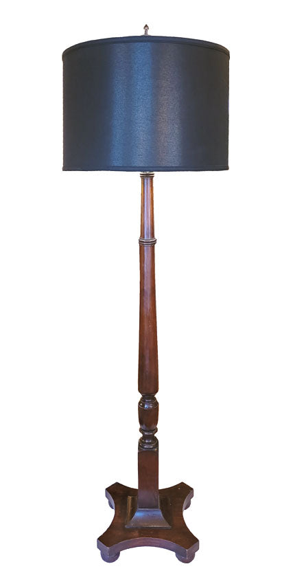 Wooden Floor Lamp Handmade Lampshade