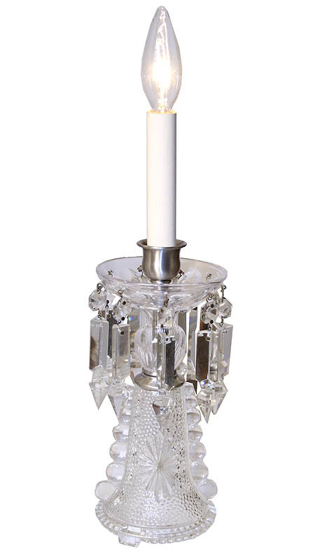 Crystal Lamp Pressed Glass